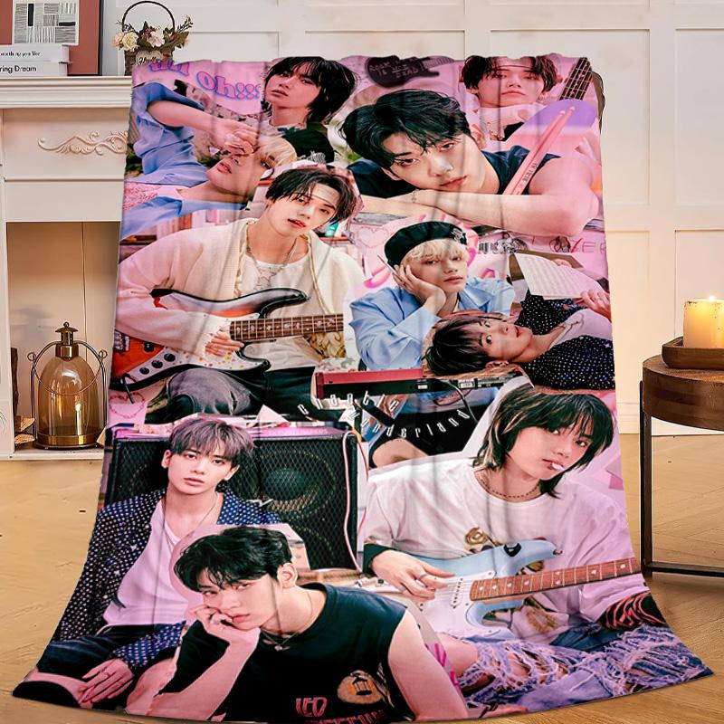 1 шт. Фланелевое одеяло K-pop группы Stray, Подарок, Подходит как для мужчин, так и для женщин, Мягкое, Идеально для кроватей и дивана, Подарок на день рождения или Рождество