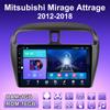 2 DIN Android Автомагнитола Для Mitsubishi Mirage Attrage 2012-2018 Мультимедийный Плеер Головное Устройство Стерео GPS Навигация WIFI 1+16ГБ