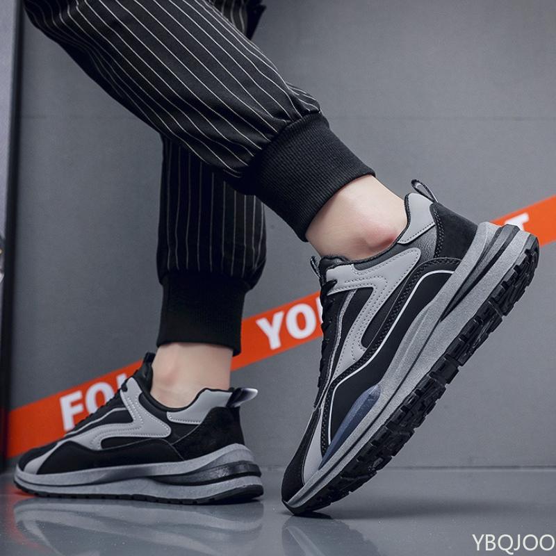 Весна Осень Новые Дышащие Повседневные Модные Кроссовки для Бега Трендовые Универсальные На толстой подошве Мужские Простые Удобные Туфли