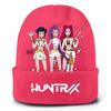 Kids Boys Girls Demon Hunters Rumi Zoey Mira Derpy Printed Knitted Hat Thread Velvet Cap Autumn Winter Warm Knitted Hat