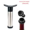 Stainless Steel & Black Vacuum Wine Pump with Silicone Stopper