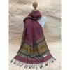 Pashmina Scarf: Elegant, Soft, Versatile - Cashmere & Thai Silk In Violet Color - High-Quality Product of Thailand