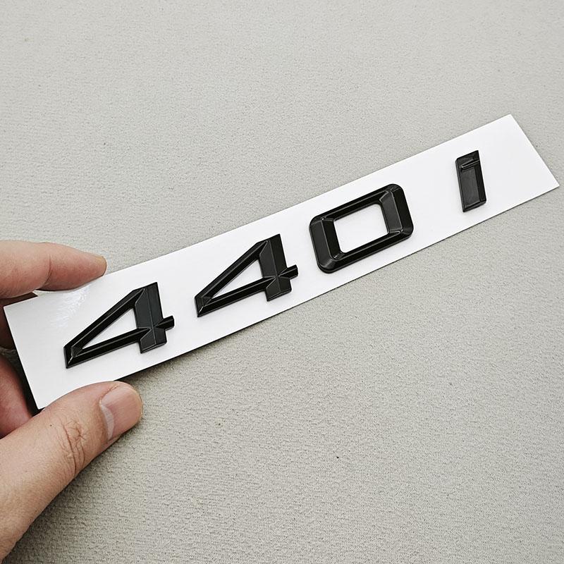 Gloss Black Chrome 435i 440i Rear Trunk Emblem Letter Badge Sticker For BMW 4 Series F32 F33 F36 Car Styling Accessories