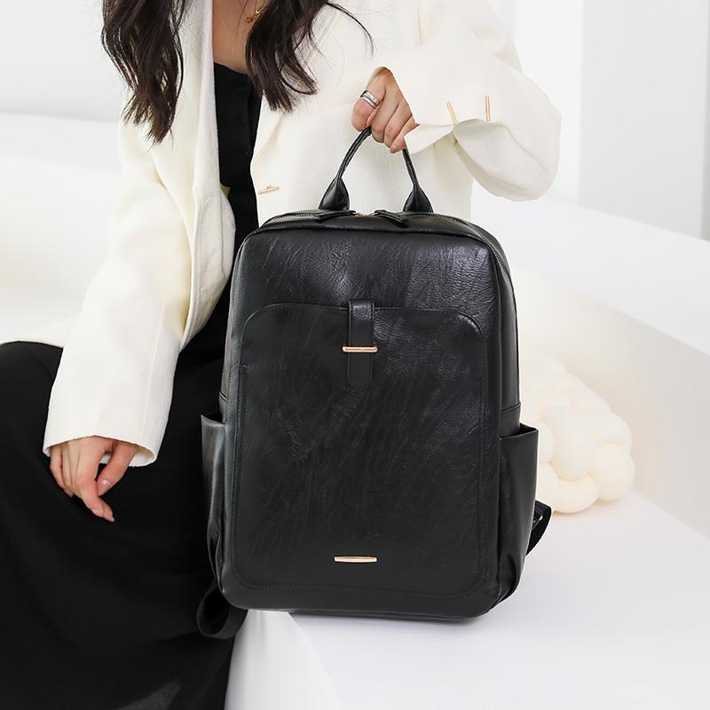 Винтажный большой вместительный женский рюкзак из искусственной кожи 2023, роскошная дизайнерская сумка для ноутбука, рюкзаки для девочек-подростков, сумка через плечо Mochila