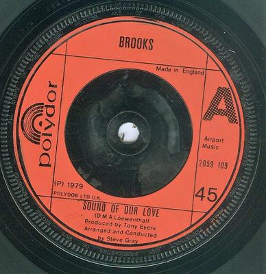 7-дюймовая пластинка BROOKS - Звук нашей любви 2059109 POLYDOR 1979 UK Поп Б/У