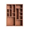 Variety Grids Mini Jewelry Holder Brown Dollhouse Shelf NEW Miniature Trinket Shelf  Ornaments