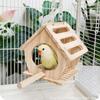 Гнездо для птиц, клетка, деревянная подвесная кровать, спящий попугай, игровая стойка, укрытие, домик