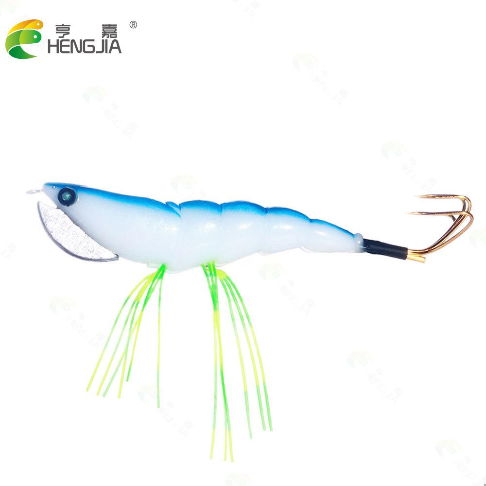 Wooden shrimp lure12CM10Colorful simulated shrimp lure, suitable for both freshwater and saltwater, for bass and catfish, boxed