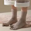 Мягкие носки для пола, женские носки с 5 пальцами, новые махровые носки