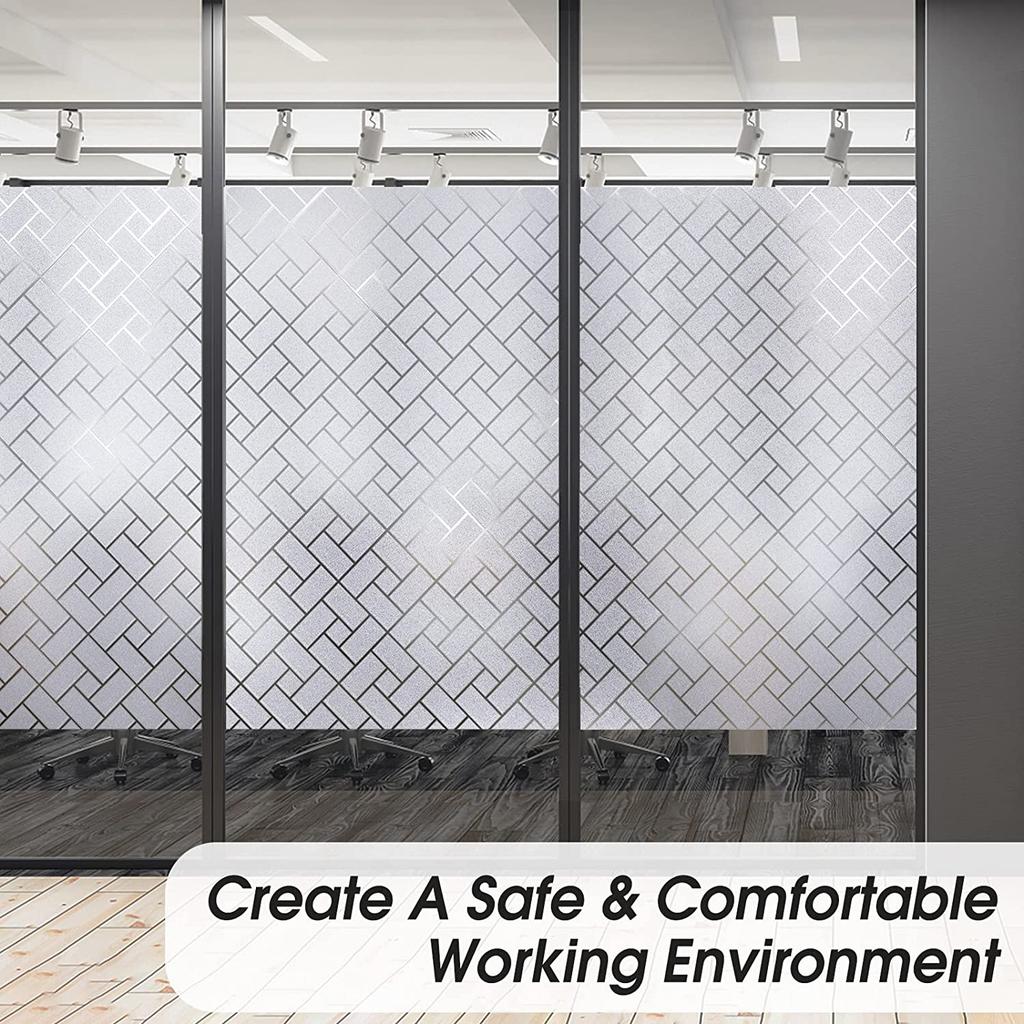 Пленка для защиты окон Матовая пленка для окон Солнцезащитная пленка для окон Неклеящаяся терморегулирующая съемная наклейка на окно Главная