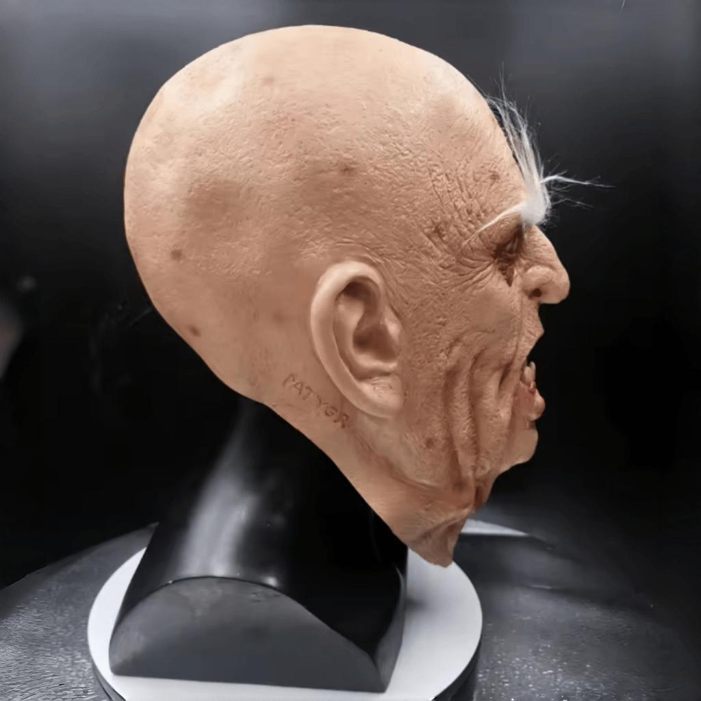 Bizarre Old Man Halloween Horror Mask Latex Headgear Mask