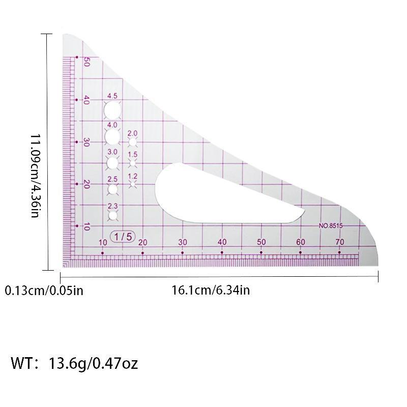 Многофункциональная линейка для создания выкроек одежды: Швейный инструмент для точной резки по кривой