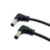 General DC Power Cable 5.5x2.1mm 2.5mm Male to 5.5 2.1/2.5mm Male Plug 22AWG Right Angled 90 Degree 50cm/100cm/2m/3m Length Opti