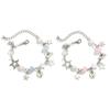 Ingemark Sweet Romantic Star Heart Pendant Bracelet Women Exquisite Imitation Pearls Crystal Glass Beads Bracelets Party Jewelry