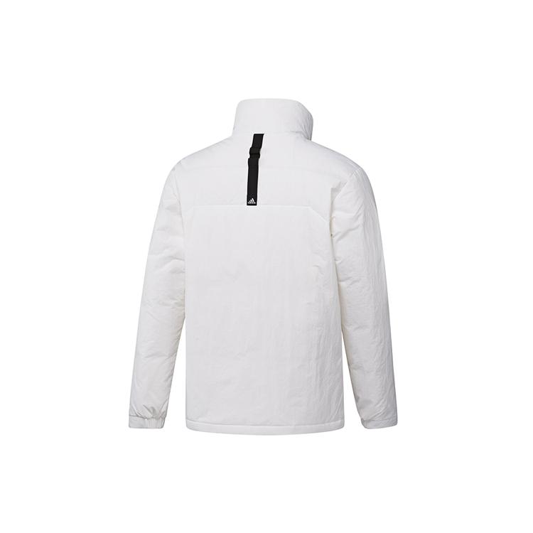 adidas Мужские пуховики Белый воротник-стойка Умеренный пуховик IL8921