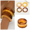 4PCS/Set Resin Geometric Bracelet Fashion Transparent Bracelet Vintage Bracelet Set  Jewelry