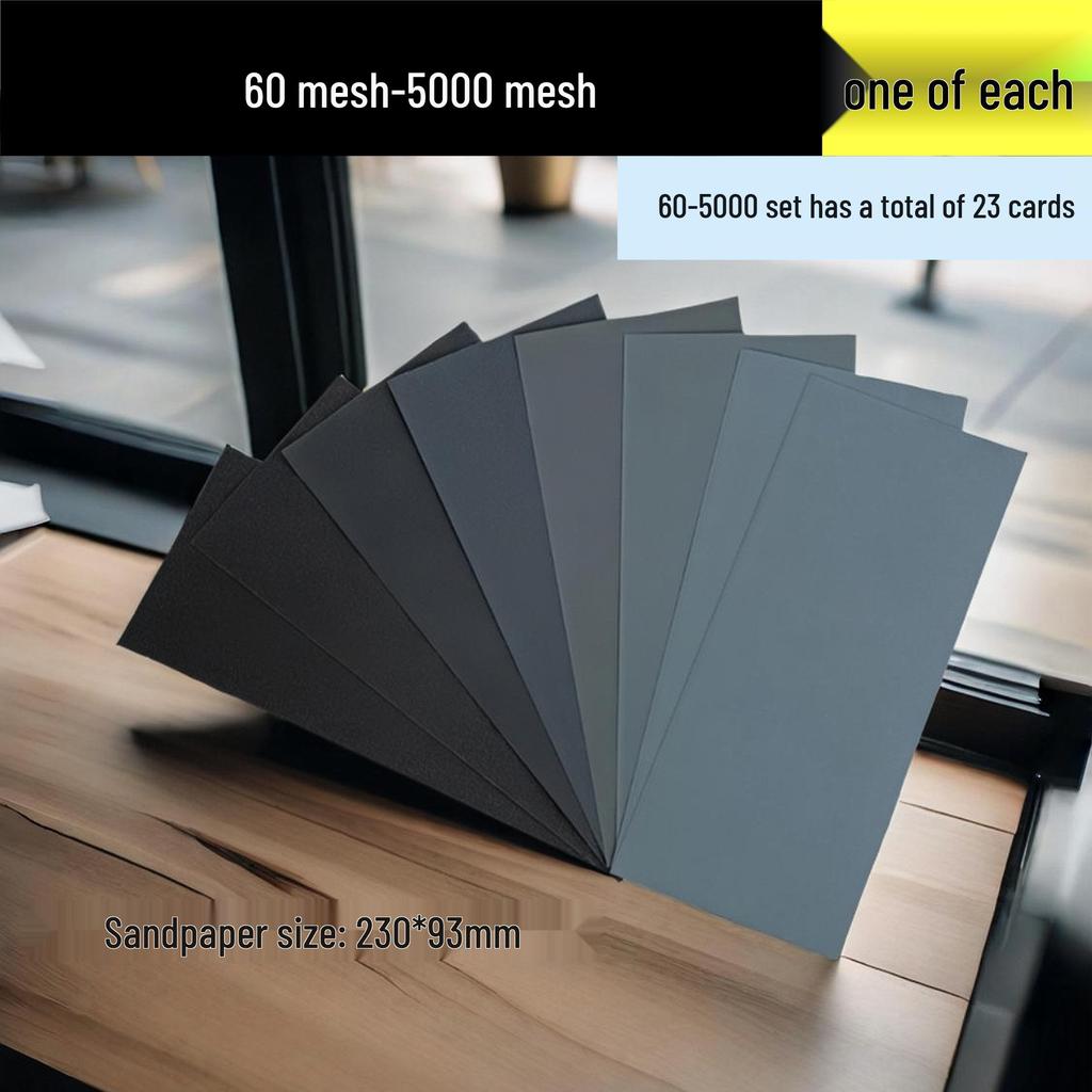 Набор листов для мокрой и сухой шлифовки для автомобильной краски, деревообработки и стен