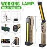 Portable LED Magnetic Work Light Rechargeable Underhood Work Lamp With Hooks Rotating Magnetic Base For Car Repairing Emergency