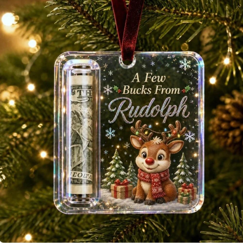 Personalized Design Cash Gift Box Acrylic Treat Holder Ornament for Surprise Present