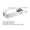 No Drilling Economic Cheap Storage Black Corner Basket Rack Shower Caddy Bathroom Shelves with Hooks Home and Kitchen