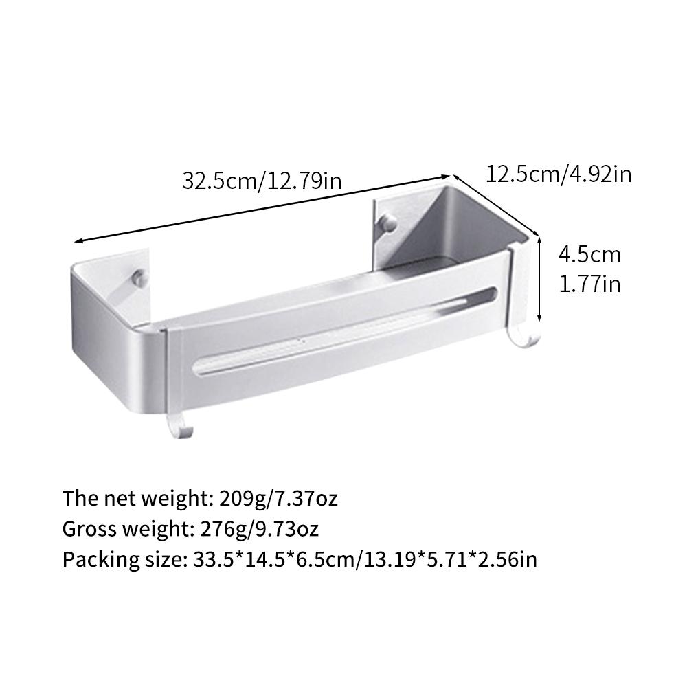 No Drilling Economic Cheap Storage Black Corner Basket Rack Shower Caddy Bathroom Shelves with Hooks Home and Kitchen