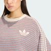 adidas Оригинальный праздничный набор Вязаный джемпер с круглым вырезом Унисекс Прозрачный коричневый Серый KQ6292
