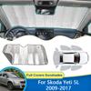 Оконный козырек для Skoda Yeti 5L 2009 ~ 2017, боковые передние солнцезащитные козырьки для лобового стекла, защита от солнца, шторы, чехол