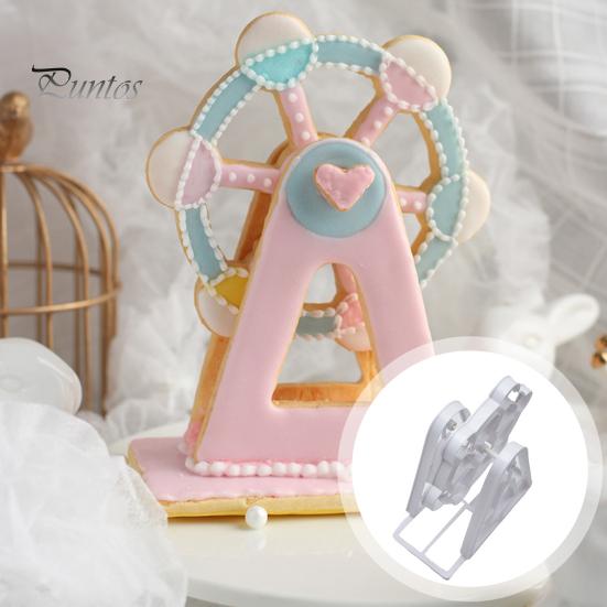 3 шт., формы для печенья, романтические формы для печенья в форме колеса обозрения, пищевой нелипкий, DIY Изготовление форм для выпечки, пластиковые формы для печенья, печенья на день Святого Валентина