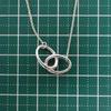 [Used] TIFFANY/Tiffany 925 Double Loop Necklace [g389-59]
