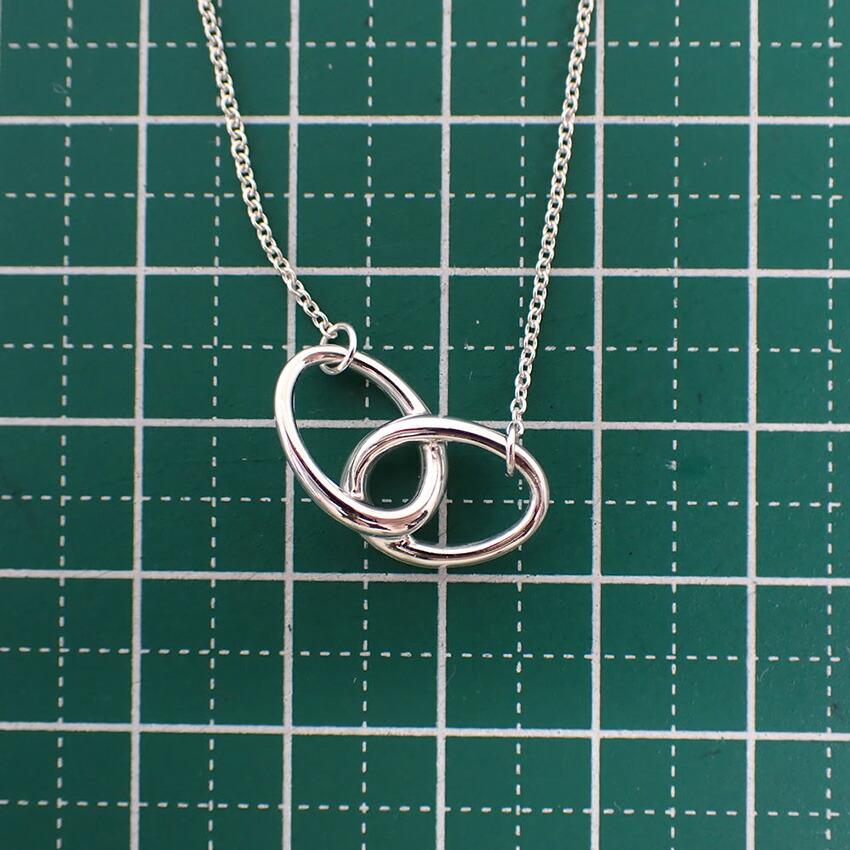 [Used] TIFFANY/Tiffany 925 Double Loop Necklace [g389-59]