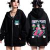 Anime The Apothecary Diaries Print Hoodie Men Women Hip-hop Punk Sweatshirts Winter Fleece Loose Casual Oversized Zipper Jacket