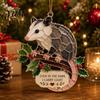 Christmas Tree Hanging Decorations Faux Stained Glass Ornaments, 2D Hummingbird Dachshund Highland Cow Party Ornaments Decoration for Indoor