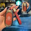 Leather Car Smart Key Cover Case Shell For Mercedes Benz C E S Class W223 W206 C260 C300 S400 S450 S500 Protector Accessories XB5