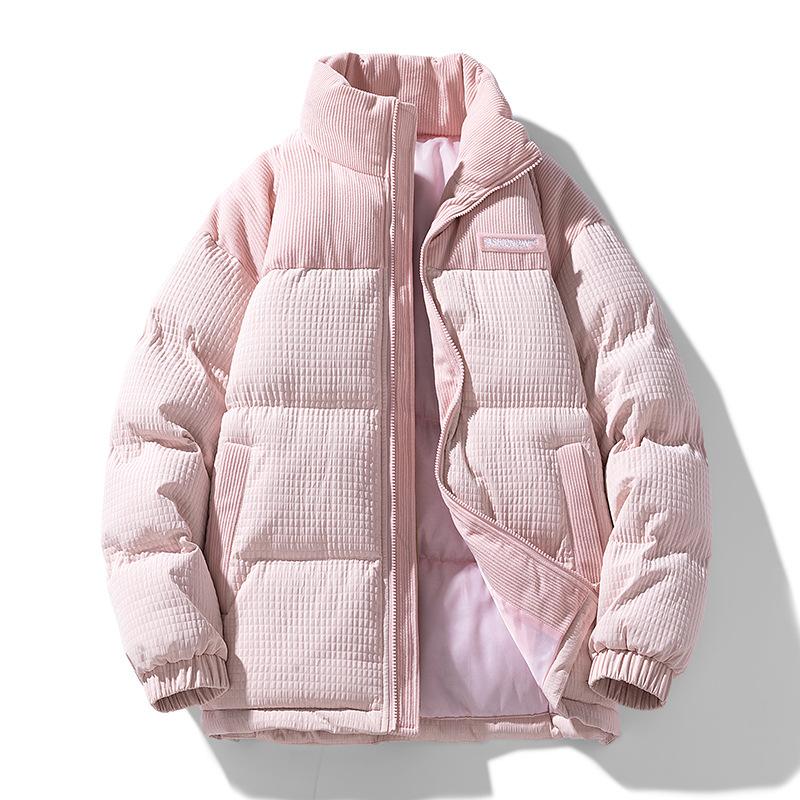 Мужская осенне-зимняя новая куртка на хлопковой подкладке с воротником-стойкой, теплая и толстая морозостойкая одежда для пар