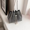 2022 Summer Mini Rhinestone Women's Bag Fashion Diamond-studded Blessing Bag Rhinestone Chain Messenger Bag