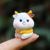 Tiny Resin Animals Figurine Mini Tiger Cat Bunny Cow Miniature Statue for Dollhouse Fairy Garden Terrariums Plant Pot Ornaments Cake Topper