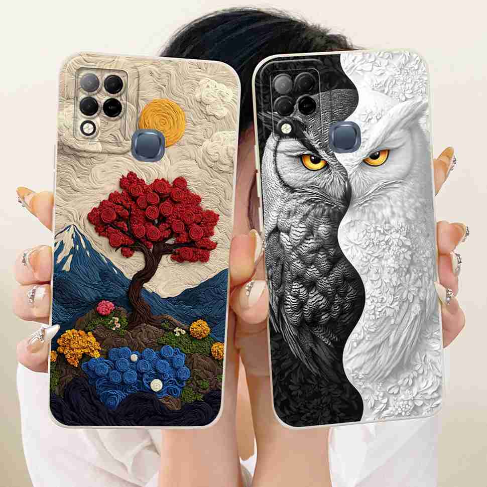 For Infinix Hot 10s Case Fashion Butterfly Painted Soft Silicone Phone Cover For Infinix Hot10s Hot 10s X689B X689 Cases