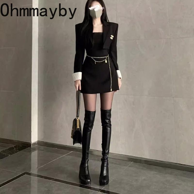 Autumn Winter Street Style Stretch Over The Knee Boots Women Fashion Round Toe Square Platform Heels Long Booties