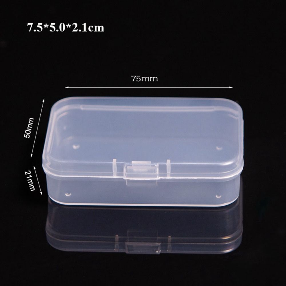 Прозрачный ящик для хранения Квадратные упаковочные коробки 5 размеров Рыболовные инструменты Аксессуары Держатель для электроинструментов