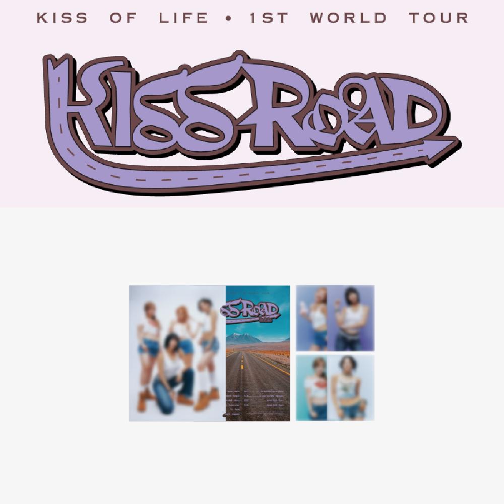 KISS OF LIFE 1-й мировой тур KISS ROAD L держатель и набор постеров