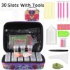 5D 30 Grids Diamond Painting Tools Kits Diamond Paint Accessories Bottles Container Sticker Carry Case Storage Bag Grids Box Pen