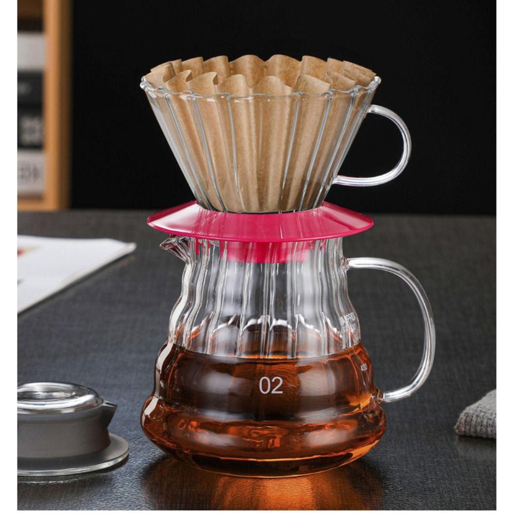 50 шт. Кофе ручной заварки Кофейная фильтровальная бумага Волнистый узор Бумага для фильтрации пирога Кофейный фильтр