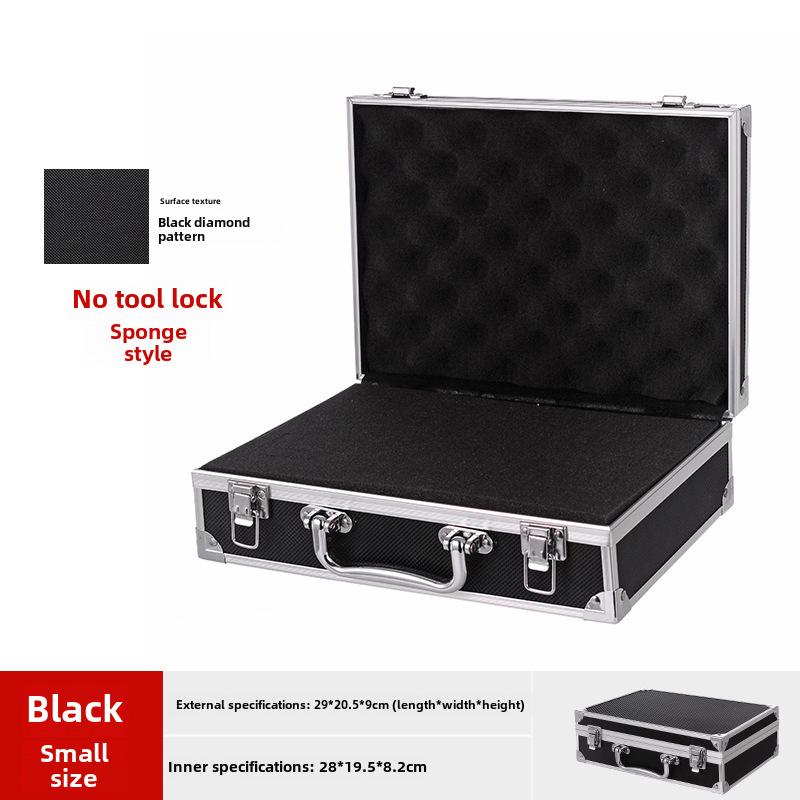 Портативный ящик для инструментов из алюминиевого сплава с замком для хранения оборудования, документов и наличных денег