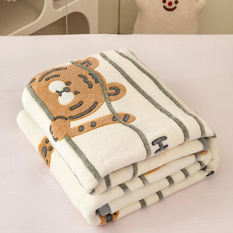 Фланелевое одеяло из кораллового флиса «Снежинка» - Утолщенное, Теплое покрывало для сна в офисе