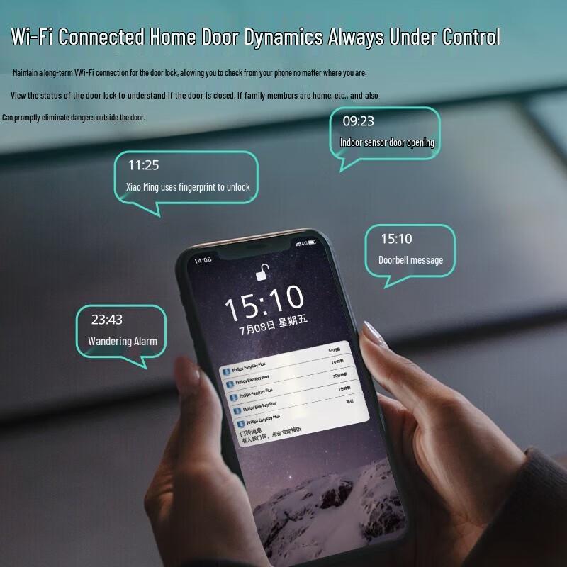 Philips 709FVP 3D Face Recognition Smart Door Lock with Visual Peephole