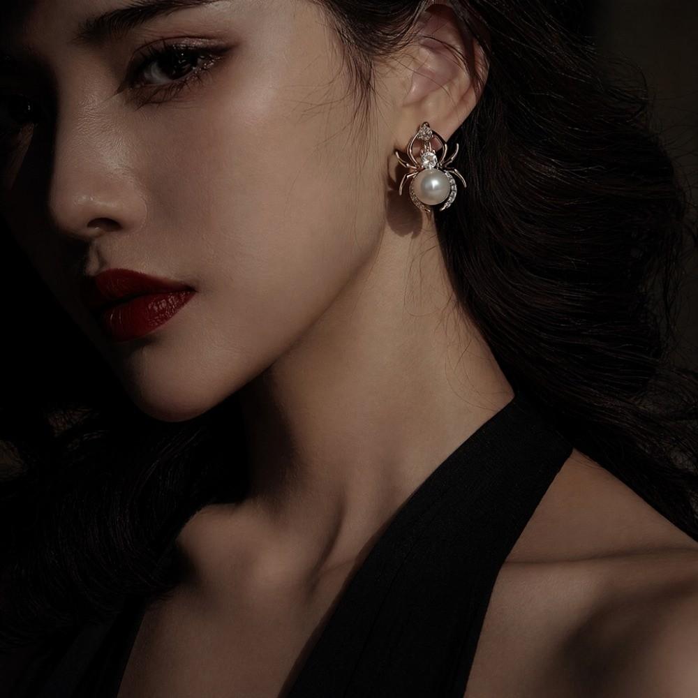Imitation Pearl Simulated Pearl Earrings Gold Color Vintage Retro Jewelry For Women