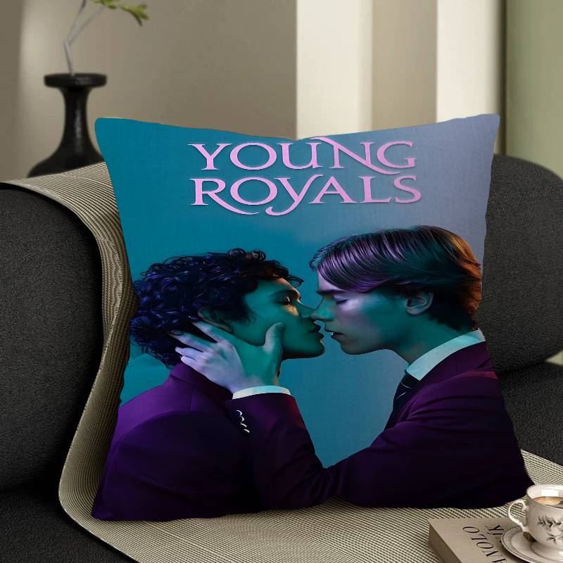 Young Royals Cushion Cover Inches Farmhouse Decor Home Throw Pillow Covers for Couch Decorations