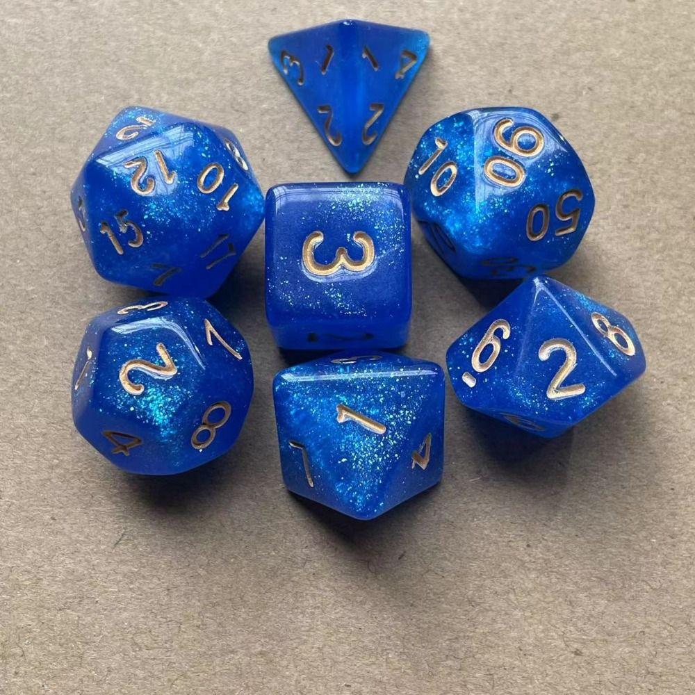 7Pcs/set Gift 7-Die D4 D6 D8 D10 Table Game Game Dice Polyhedral Dice DND Dice