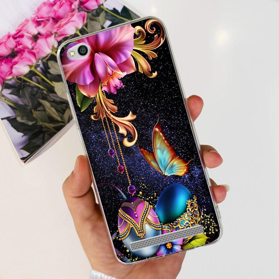 For Xiaomi Redmi 4A Case Fashion Butterfly Transparent Silicone Soft Cover For Xiaomi Redmi 5A Funda Redmi5A Redmi4A Phone Cases