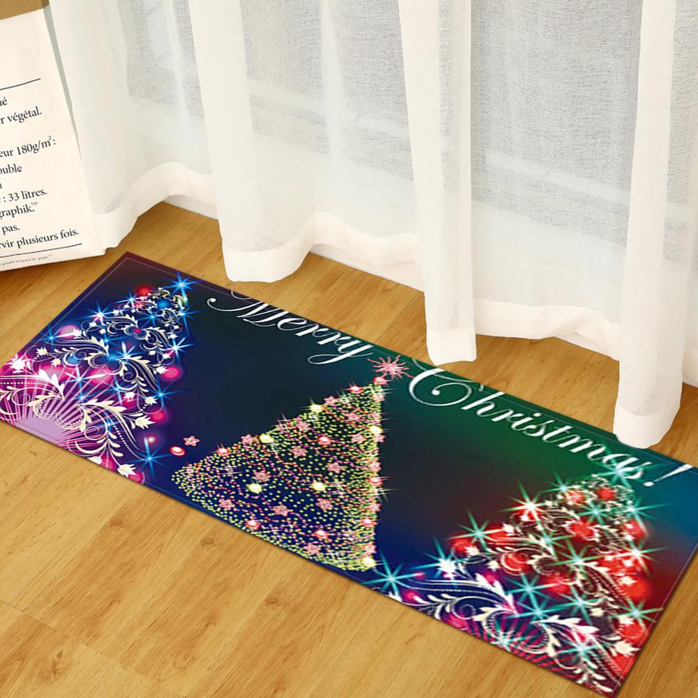 Christmas Porch Entrance Mat Kitchen Absorbent Strip Bathroom Non-Slip Mat Bedroom Living Room Carpet Floor Mat